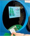 Lamsonair Easy Recycling - reclameboodschappen op display of bon van uw flessenautomaat
